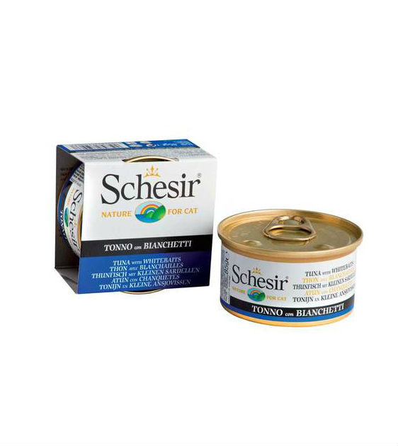 Schesir Tuna with Whitebaits in Jelly Wet Cat Food