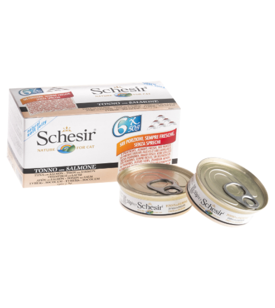 Schesir Tuna with Salmon in Jelly 50g Wet Cat Food