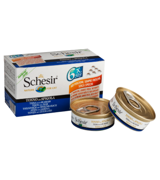 Schesir Tuna with Seabass in Jelly 50g Wet Cat Food