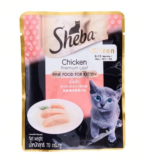 Sheba Chicken for Kitten Pouch Wet Cat Food