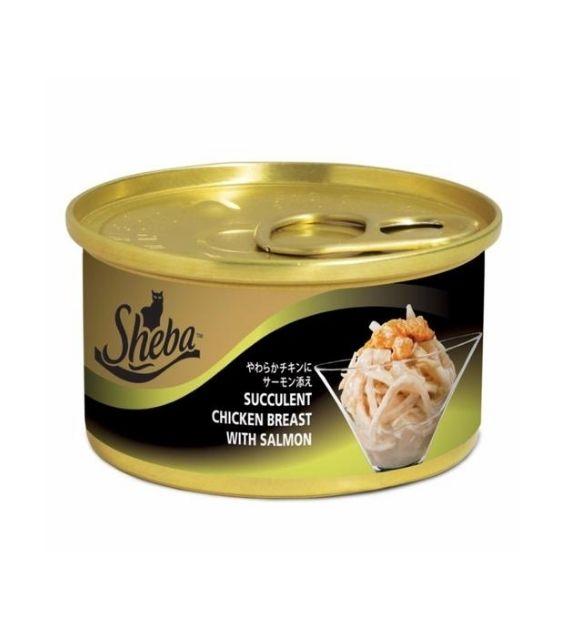 Sheba Succulent Chicken Breast with Salmon Wet Cat Food