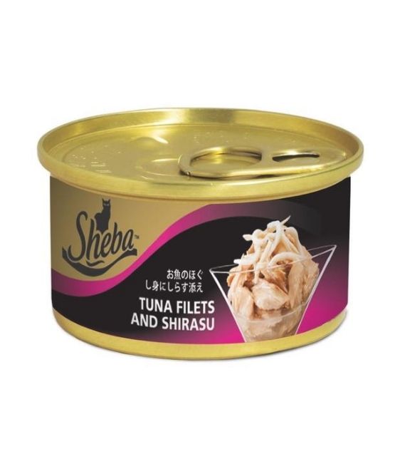 Sheba Tuna Fillet & Shirasu Wet Cat Food
