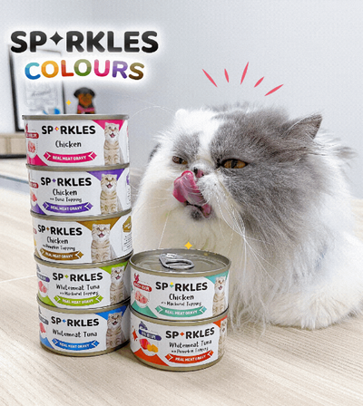 15% OFF: Sparkles Colours Chicken with Tuna Topping Canned Wet Cat Food