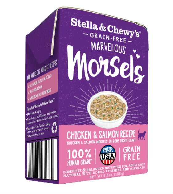 Stella & Chewy’s Grain Free Morsels - Chicken & Salmon Wet Cat Food
