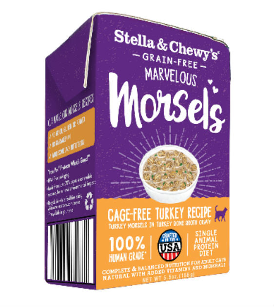 Stella & Chewy’s Grain Free Morsels - Cage Free Turkey Wet Cat Food