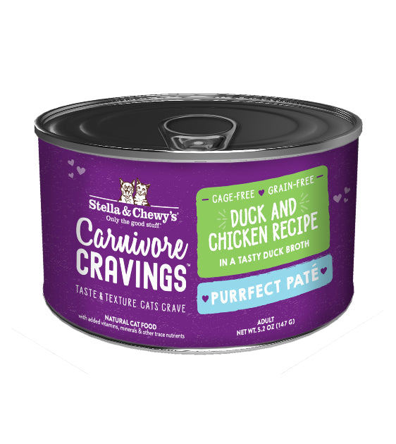Stella & Chewy's Carnivore Cravings Purrfect Pate Duck & Chicken Pate Recipe in Duck Broth