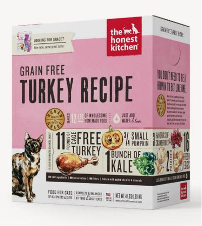 The Honest Kitchen Dehydrated Grain Free Grace Turkey Dehydrated Cat Food