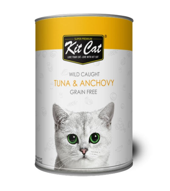 Kit Cat Wild Caught Tuna & Anchovy Grain Free Wet Cat Food