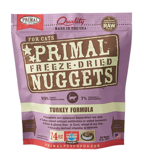 Primal Freeze Dried Nuggets Turkey Formula Cat Food