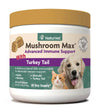 20% OFF:  NaturVet Mushroom Max with Turkey Tail (Advanced Immunity Support) Supplements for Dogs & Cats (60/120 Count)