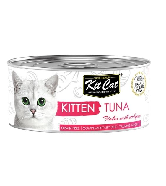 Kit Cat Kitten Tuna Flakes Aspic Grain Free Wet Cat Food