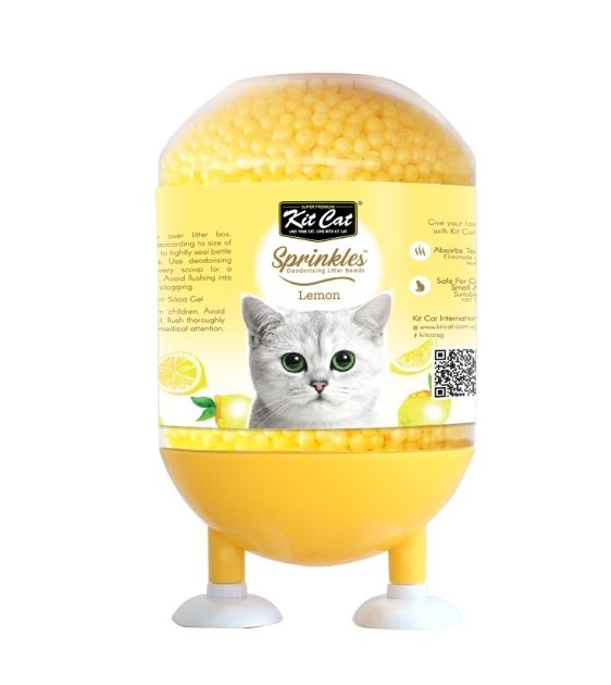 Kit Cat Sprinkles Deodorising Cat Litter Beads (Lemon)