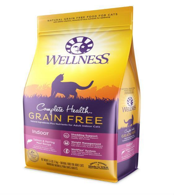 Wellness Complete Health Grain Free Indoor Salmon & Herring Meal Dry Cat Food