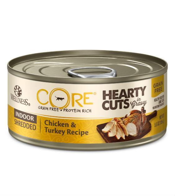 20% OFF: Wellness Core Hearty Cuts Indoor Chicken & Turkey Wet Cat Food