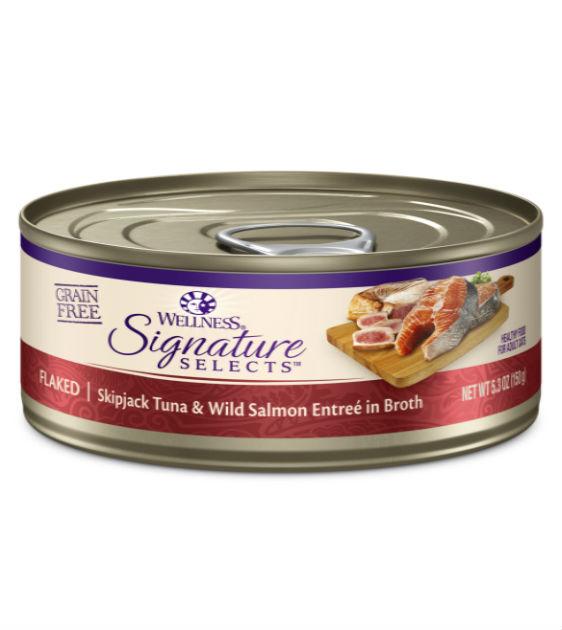 Wellness Core Signature Selects Flaked Skipjack Tuna & Salmon Wet Cat Food