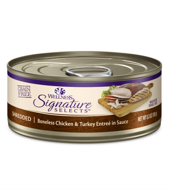 Wellness Core Signature Selects Shredded Chicken & Turkey Wet Cat Food