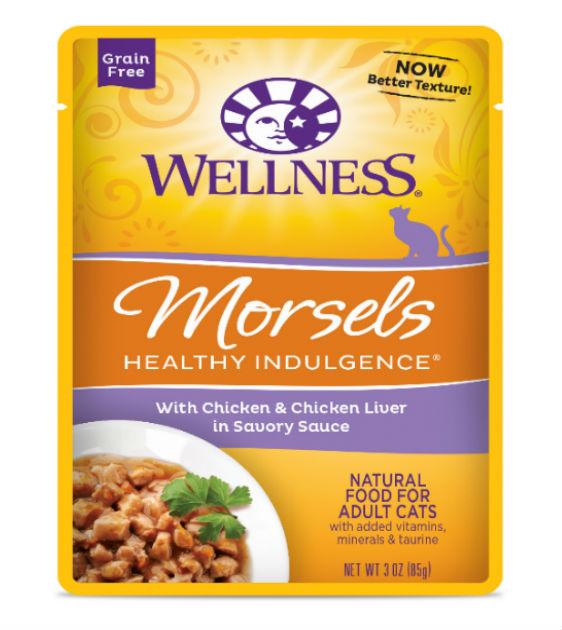 Wellness Healthy Indulgence Morsels Chicken & Chicken Liver Wet Cat Food