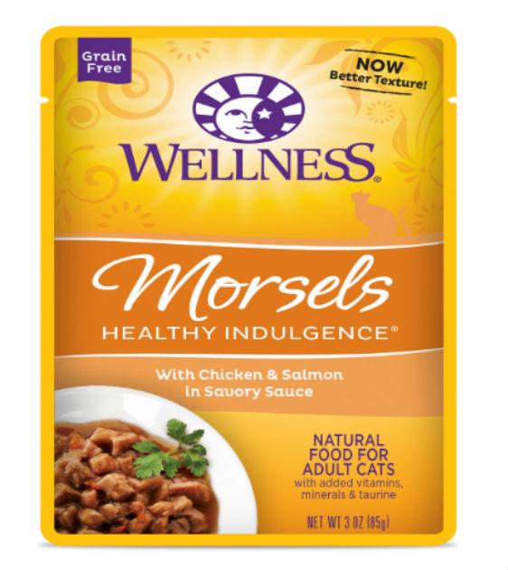 Wellness Healthy Indulgence Morsels Chicken & Salmon Wet Cat Food