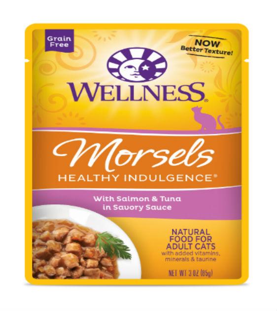 Wellness Healthy Indulgence Morsels Salmon & Tuna Wet Cat Food
