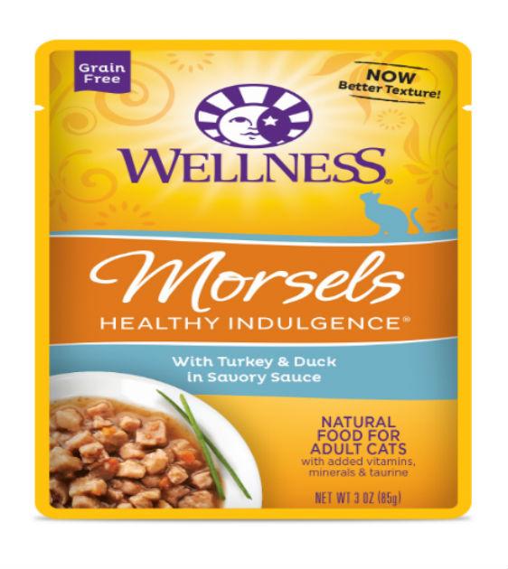 Wellness Healthy Indulgence Morsels Turkey & Duck Wet Cat Food