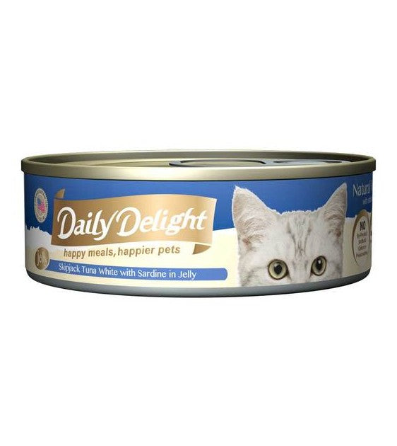 Daily Delight Skipjack Tuna White with Sardine in Jelly Wet Cat Food