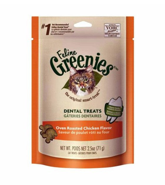 Greenies Oven Roasted Chicken Flavor Dental Cat Treats