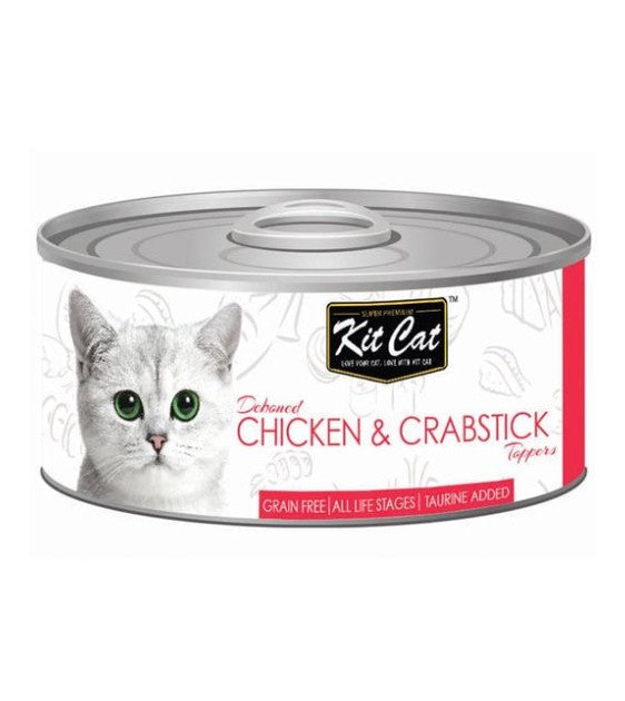 Kit Cat Deboned Chicken & Crabstick Toppers Wet Cat Food