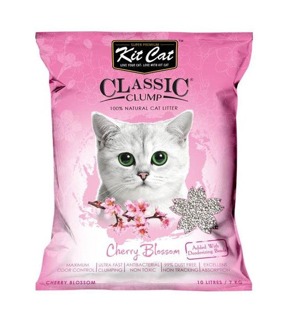 Kit Cat Classic Clump Cherry Blossom Clay Cat Litter