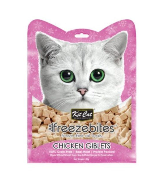 Kit Cat Freeze Bites Chicken Giblets Grain Free Cat Treat
