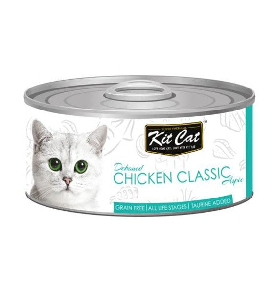 Kit Cat Deboned Chicken Classic Aspic Grain-Free Wet Cat Food