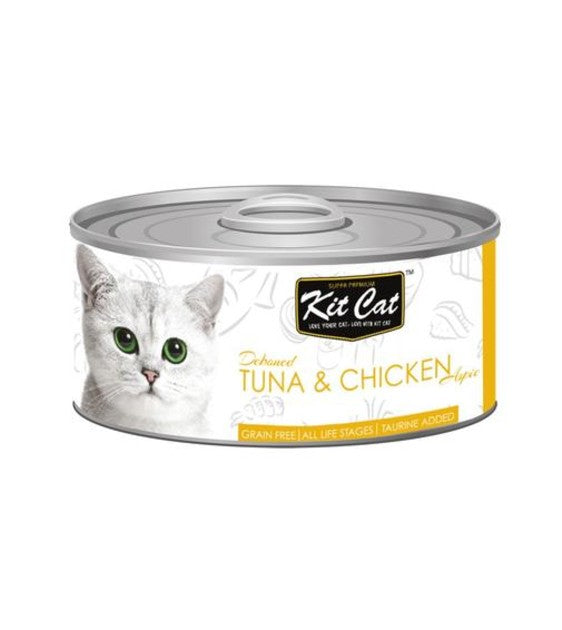Kit Cat Deboned Tuna & Chicken Aspic Grain Free Wet Cat Food