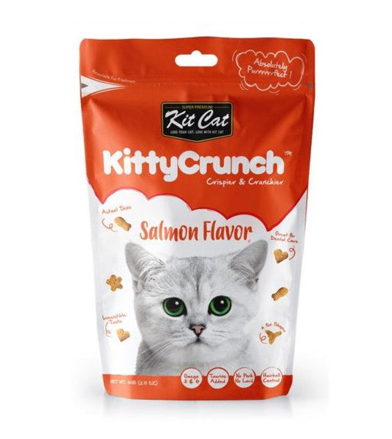 Kit Cat Kitty Crunch Salmon Flavor Cat Treat