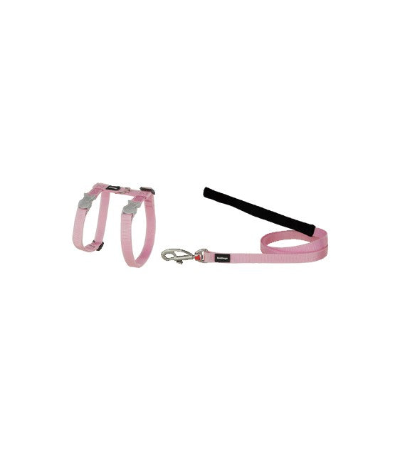 Red Dingo Classic Cat Harness and Lead (Pink)