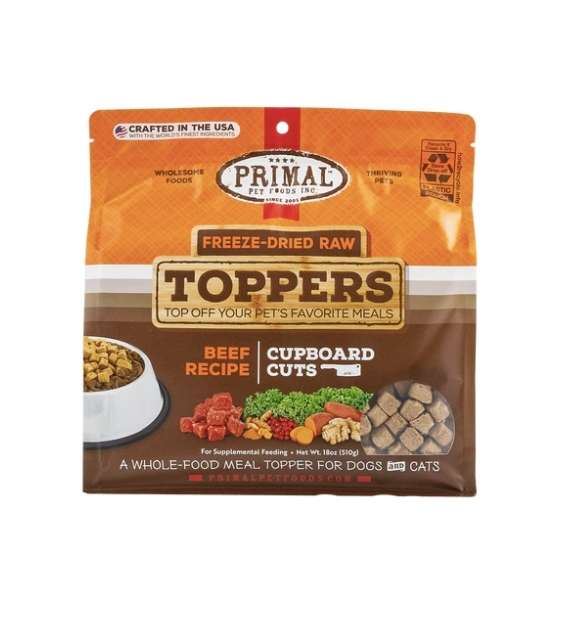 Primal Freeze Dried Raw Toppers For Dogs & Cats (Beef) - Good Dog People™