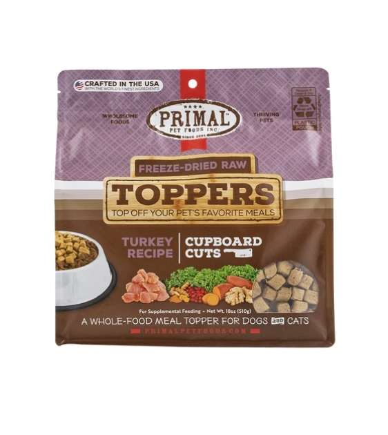 Primal Freeze Dried Raw Toppers For Dogs & Cats (Turkey) - Good Dog People™
