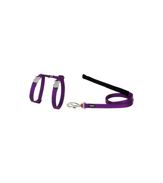 Red Dingo Classic Cat Harness and Lead (Purple)