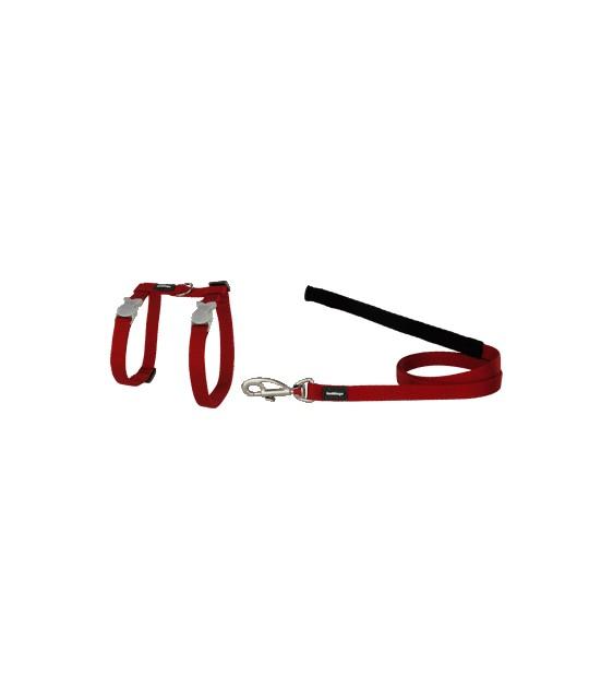Red Dingo Classic Cat Harness and Lead (Red)