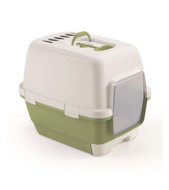 Stefanplast Cathy Clever & Smart Cat Litter Box (Green)